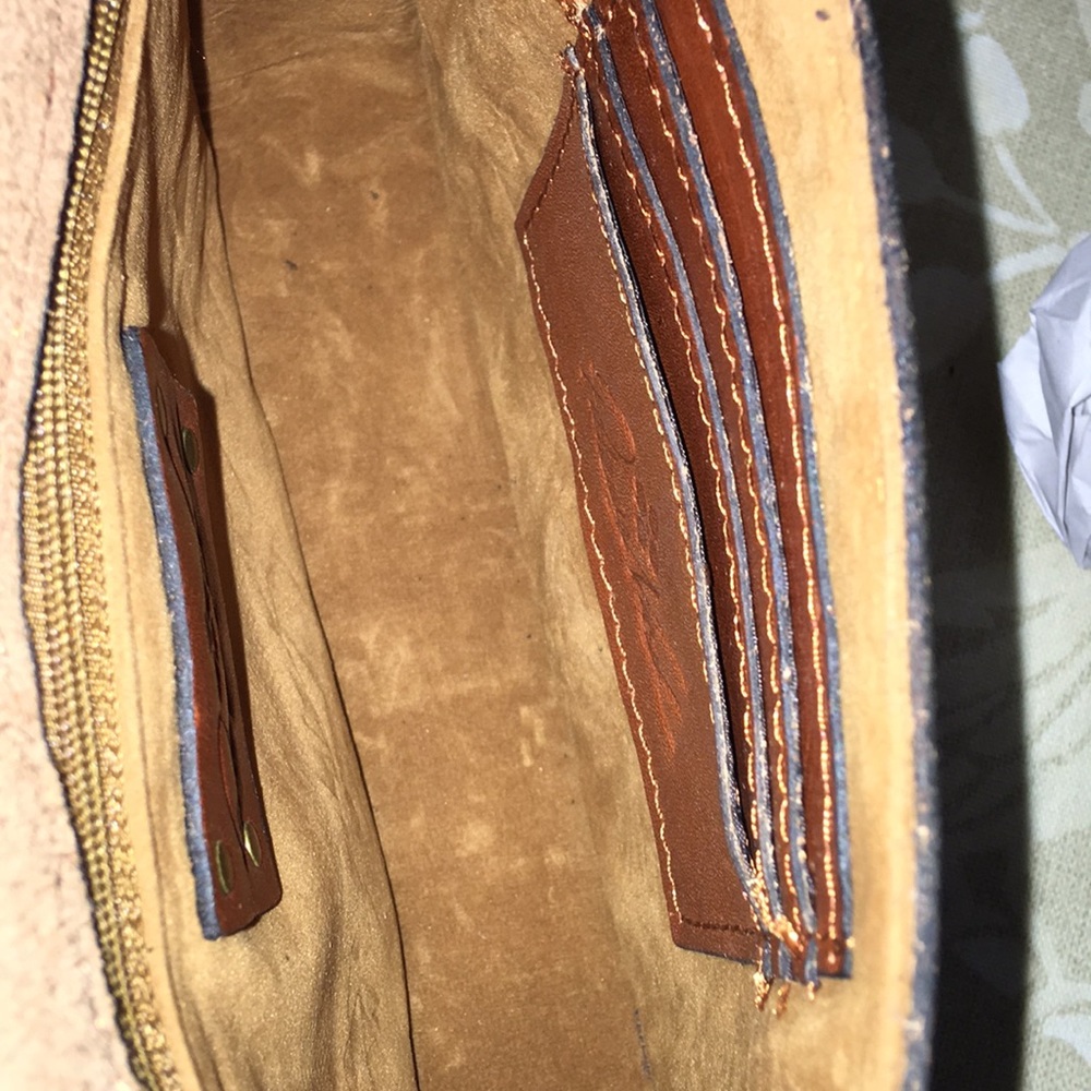 Patricia Nash Coin Rivoli Tan Crossbody - Picture 8 of 8